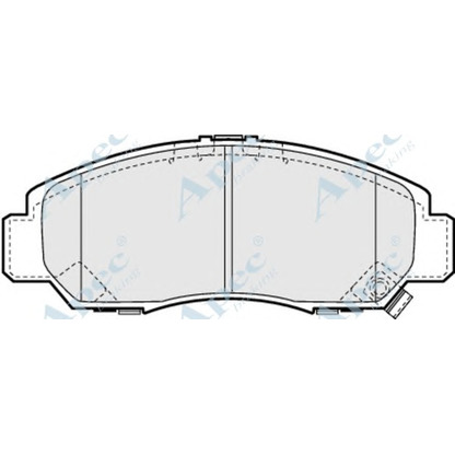 Foto Kit pastiglie freno, Freno a disco APEC braking PAD1187