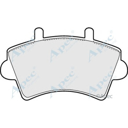 Фото Комплект тормозных колодок, дисковый тормоз APEC braking PAD1204