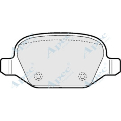 Photo Brake Pad Set, disc brake APEC braking PAD1209