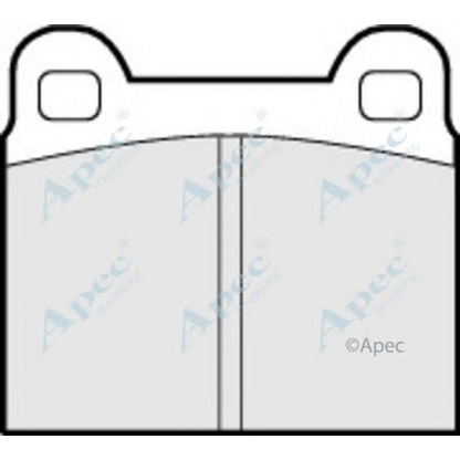 Foto Bremsbelagsatz, Scheibenbremse APEC braking PAD121