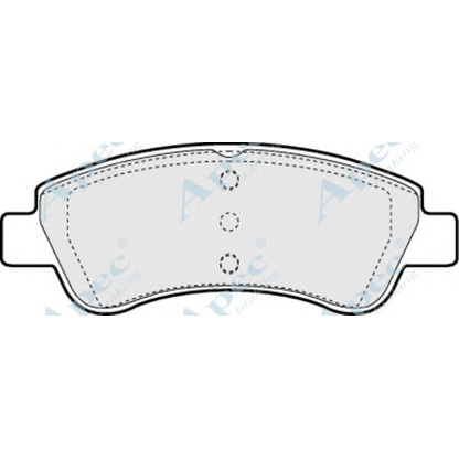 Фото Комплект тормозных колодок, дисковый тормоз APEC braking PAD1216