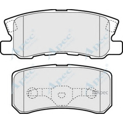 Foto Bremsbelagsatz, Scheibenbremse APEC braking PAD1242