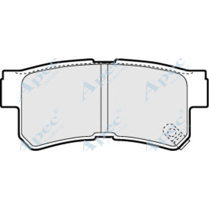 Фото Комплект тормозных колодок, дисковый тормоз APEC braking PAD1245