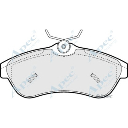 Foto Kit pastiglie freno, Freno a disco APEC braking PAD1250