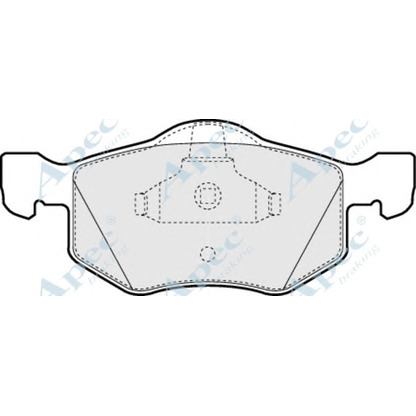 Фото Комплект тормозных колодок, дисковый тормоз APEC braking PAD1254