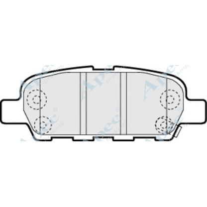 Фото Комплект тормозных колодок, дисковый тормоз APEC braking PAD1264