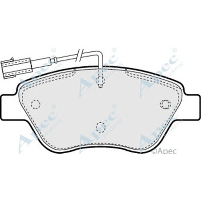 Photo Brake Pad Set, disc brake APEC braking PAD1274