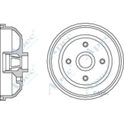 Photo Brake Drum APEC braking DRM9159