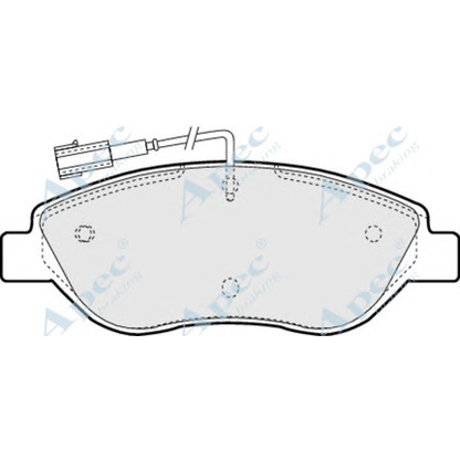 Photo Brake Pad Set, disc brake APEC braking PAD1275