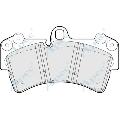 Photo Brake Pad Set, disc brake APEC braking PAD1317