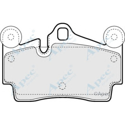 Фото Комплект тормозных колодок, дисковый тормоз APEC braking PAD1318