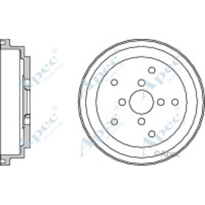 Foto Tambor de freno APEC braking DRM9187