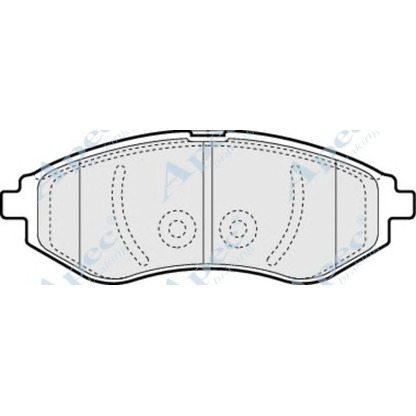 Foto Kit pastiglie freno, Freno a disco APEC braking PAD1319