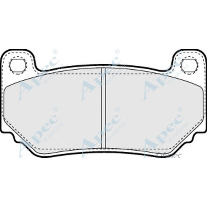 Photo Brake Pad Set, disc brake APEC braking PAD1346