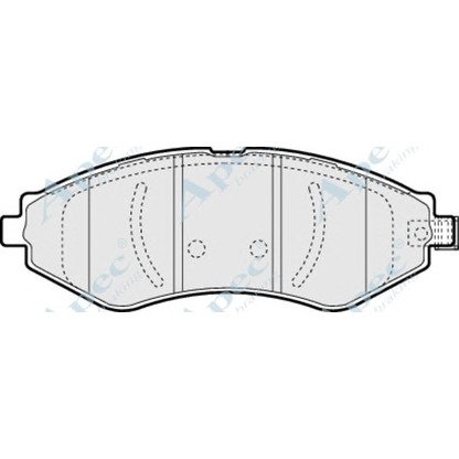 Photo Brake Pad Set, disc brake APEC braking PAD1347