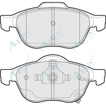 Photo Brake Pad Set, disc brake APEC braking PAD1351