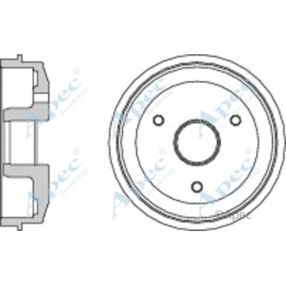 Фото Тормозной барабан APEC braking DRM9118