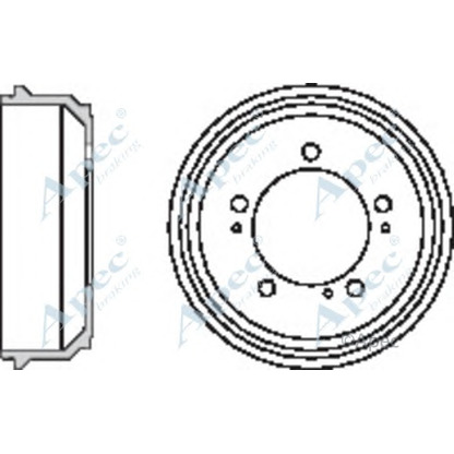 Photo Brake Drum APEC braking DRM9931