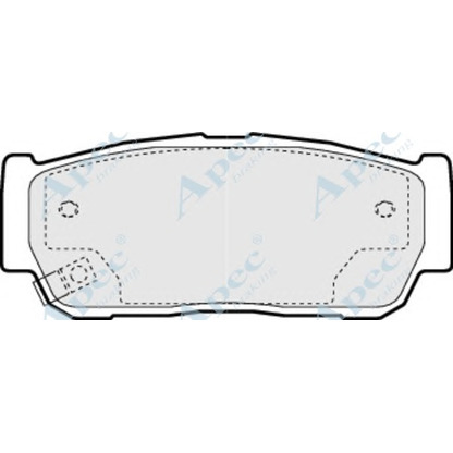 Photo Kit de plaquettes de frein, frein à disque APEC braking PAD1380