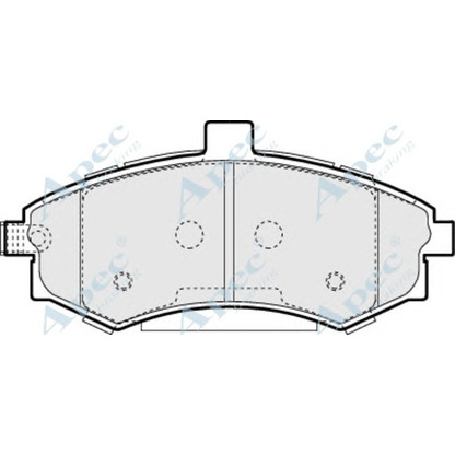 Photo Kit de plaquettes de frein, frein à disque APEC braking PAD1388