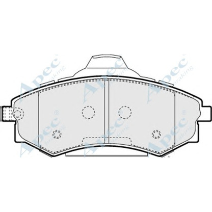 Photo Brake Pad Set, disc brake APEC braking PAD1395