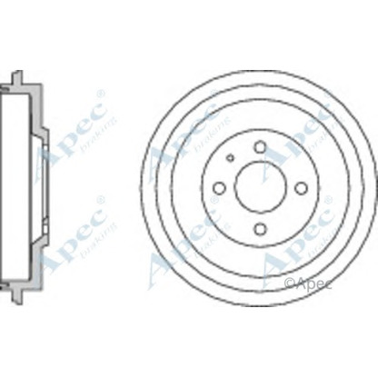 Photo Tambour de frein APEC braking DRM9940