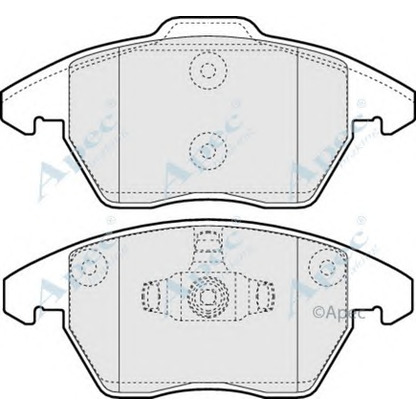 Foto Bremsbelagsatz, Scheibenbremse APEC braking PAD1398