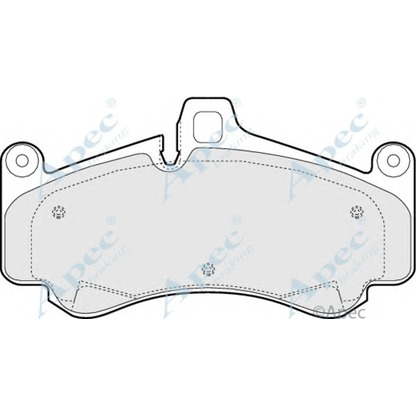 Foto Kit pastiglie freno, Freno a disco APEC braking PAD1408