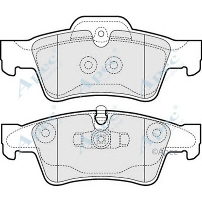 Photo Kit de plaquettes de frein, frein à disque APEC braking PAD1440