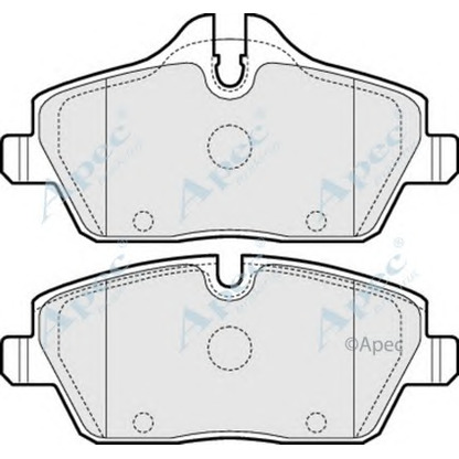 Photo Kit de plaquettes de frein, frein à disque APEC braking PAD1443