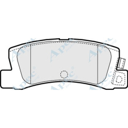 Фото Комплект тормозных колодок, дисковый тормоз APEC braking PAD1446