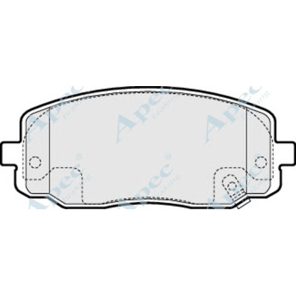 Photo Brake Pad Set, disc brake APEC braking PAD1458