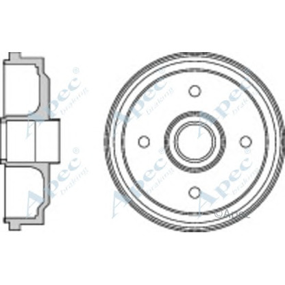 Photo Brake Drum APEC braking DRM9958