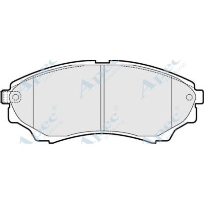 Photo Brake Pad Set, disc brake APEC braking PAD1470