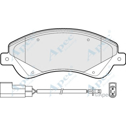 Foto Bremsbelagsatz, Scheibenbremse APEC braking PAD1476