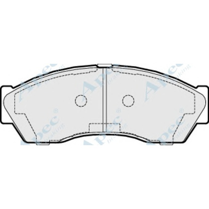 Foto Kit pastiglie freno, Freno a disco APEC braking PAD1478