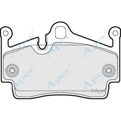 Photo Brake Pad Set, disc brake APEC braking PAD1498