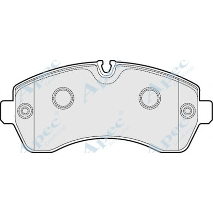 Zdjęcie Zestaw klocków hamulcowych, hamulce tarczowe APEC braking PAD1514