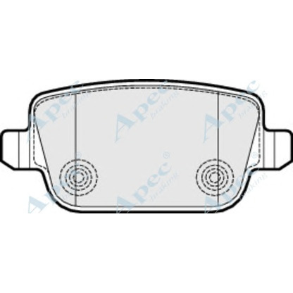 Фото Комплект тормозных колодок, дисковый тормоз APEC braking PAD1532