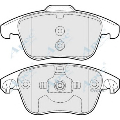 Фото Комплект тормозных колодок, дисковый тормоз APEC braking PAD1534