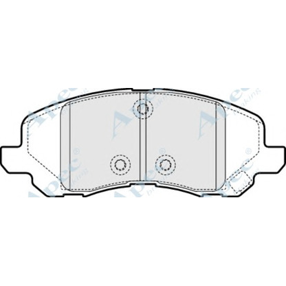 Photo Kit de plaquettes de frein, frein à disque APEC braking PAD1544