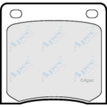 Photo Brake Pad Set, disc brake APEC braking PAD156