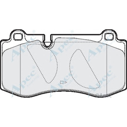 Photo Kit de plaquettes de frein, frein à disque APEC braking PAD1561