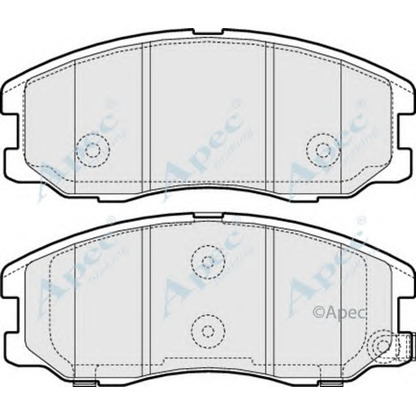 Photo Brake Pad Set, disc brake APEC braking PAD1574