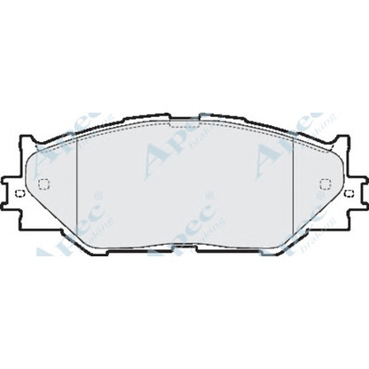 Фото Комплект тормозных колодок, дисковый тормоз APEC braking PAD1586