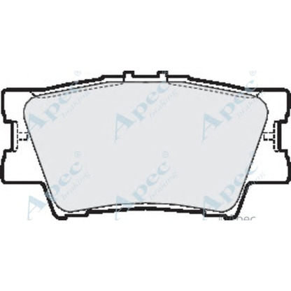 Фото Комплект тормозных колодок, дисковый тормоз APEC braking PAD1591