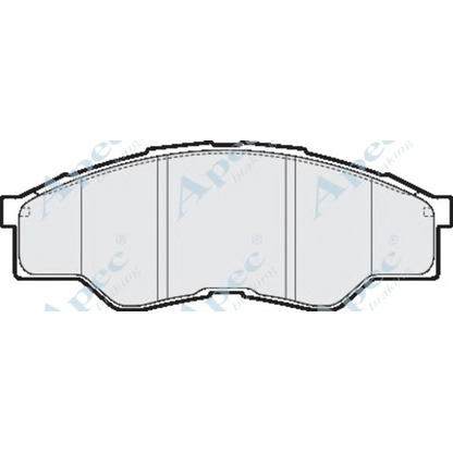 Photo Brake Pad Set, disc brake APEC braking PAD1606