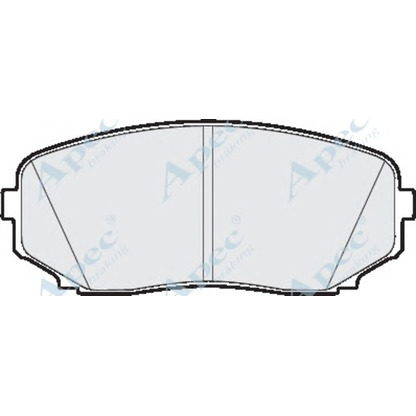 Foto Bremsbelagsatz, Scheibenbremse APEC braking PAD1607