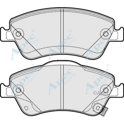 Фото Комплект тормозных колодок, дисковый тормоз APEC braking PAD1641