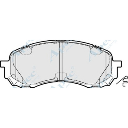 Photo Brake Pad Set, disc brake APEC braking PAD1644